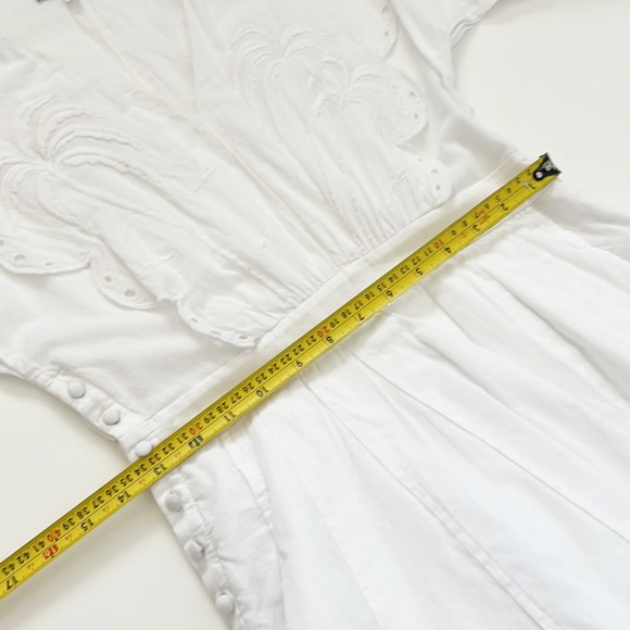 & Other Stories Palm Embroidered Scallop Dress - Picture 13 of 16